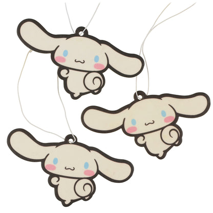 Sanrio Cinnamoroll Cardboard Hanging Air Freshener 3-Pack (Cinnamon Scent)