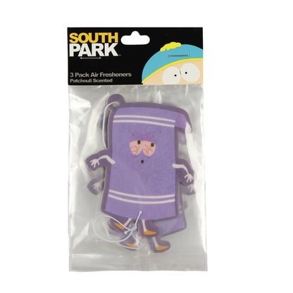 South Park Towelie Cardboard Hanging Air Freshener 3-Pack Set (Patchouli Scent)