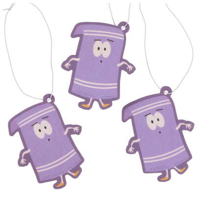 South Park Towelie Cardboard Hanging Air Freshener 3-Pack Set (Patchouli Scent)