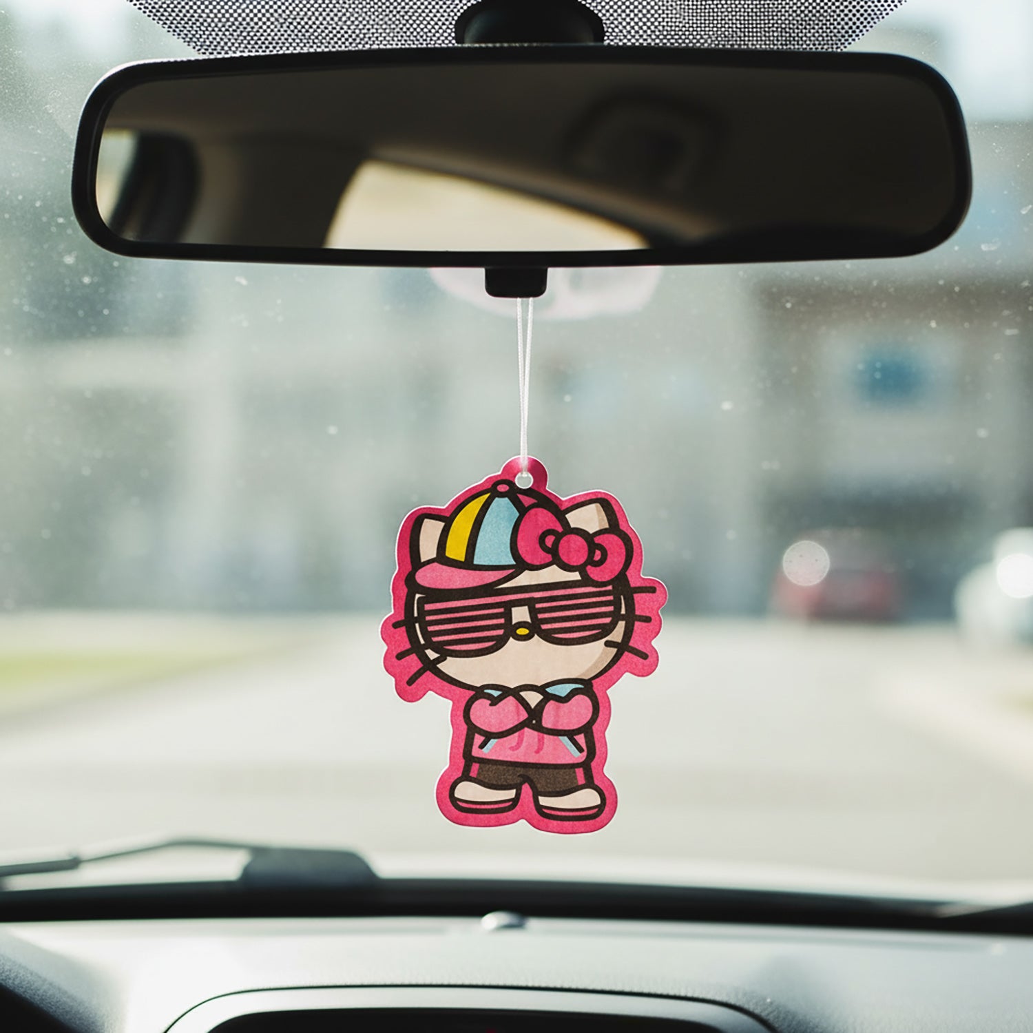 Sanrio Hello Kitty Cardboard Hanging Air Freshener 3-Pack Set (Bubblegum Scent)