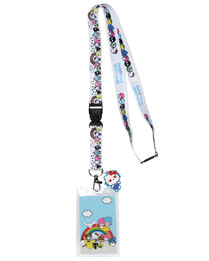 Sanrio Hello Kitty and Friends Rainbows Breakaway Lanyard For Keys Keychain ID Badge