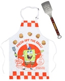 SpongeBob SquarePants Krusty Krab Krabby Patty Apron And Grill Metal Spatula Set