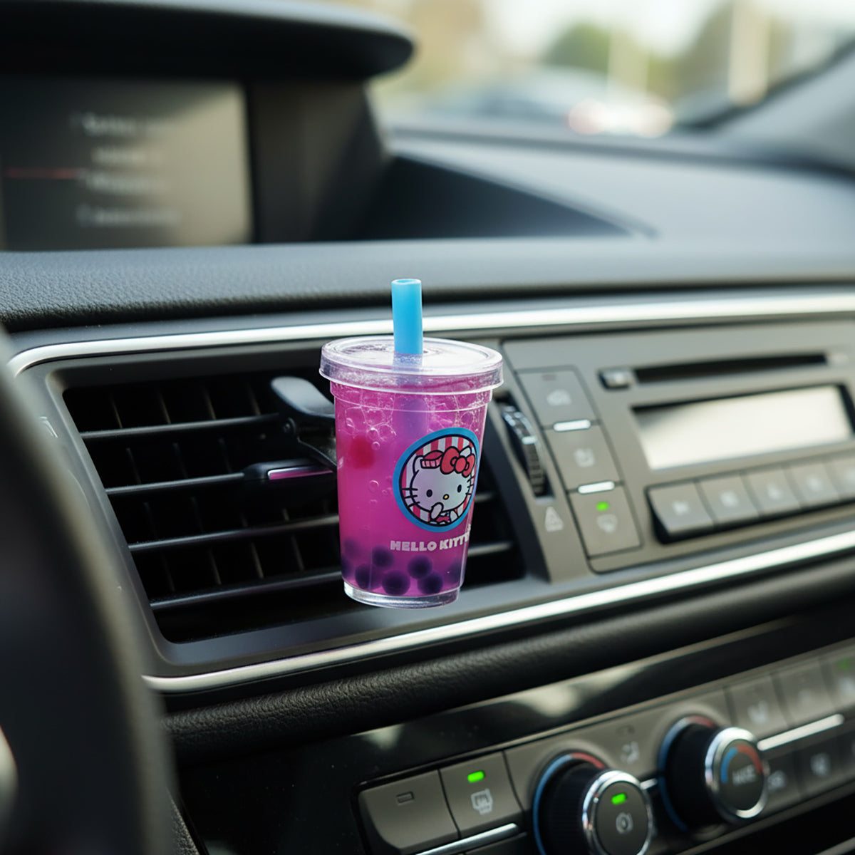 Hello Kitty Snack Shop To-Go Cup with Lid Design Car Vent Air Freshener