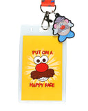 Mr. Potato Head Lanyard Put On A Happy Face Clear ID Badge Holder Keychain