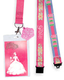 Wicked Lanyard You're Gonna Be Popular Breakaway Clear ID Badge Holder Keychain