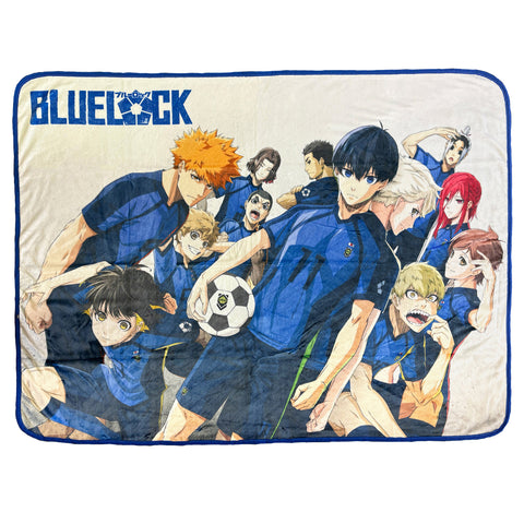 Blue Lock Blanket Yoichi Meguru Hyoma Rensuke Anime Fleece Blanket 45"X 60"