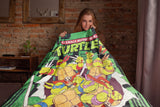 Teenage Mutant Ninja Turtles Blanket Breakthrough Design Lap Throw 46" x 60"