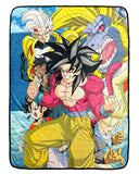 Dragon Ball Gt Blanket Super Saiyan 4 Baby Pan Uub Fleece Throw 45" X 60"