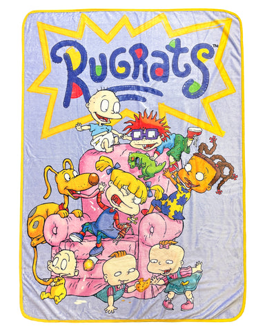 The Rugrats Blanket Character Lounge Playtime Design Plush Lap Throw 46 x 60