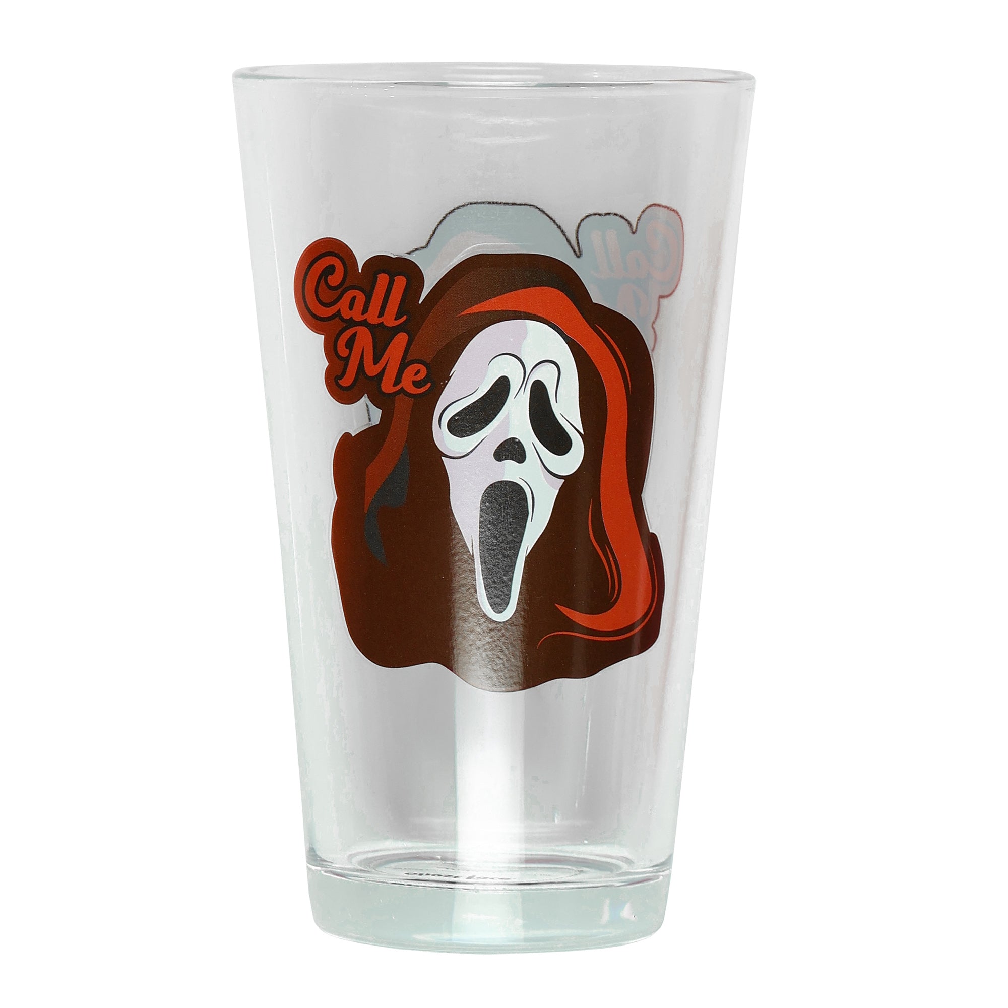 Ghost Face Pint Glasses 2 Pack Call Me Horror Movie 16 Oz Drinking Tumblers