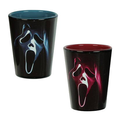 Ghost Face Shot Glasses 4 Pack Horror Movie Standard 1.5 Fluid Oz Cups