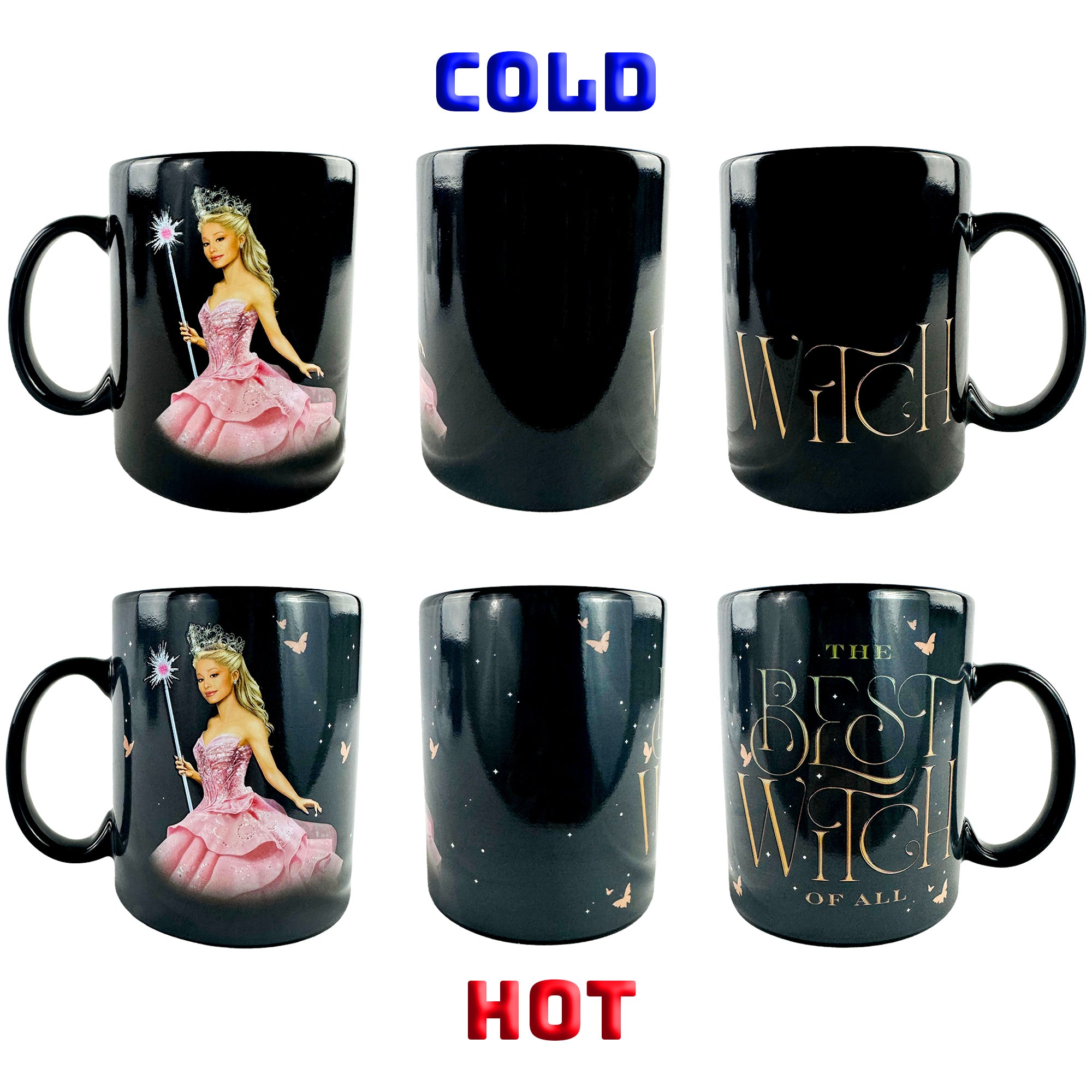 Wicked Mug Glinda The Best Witch of All Color Changing 16 oz Heat Reactive Cup