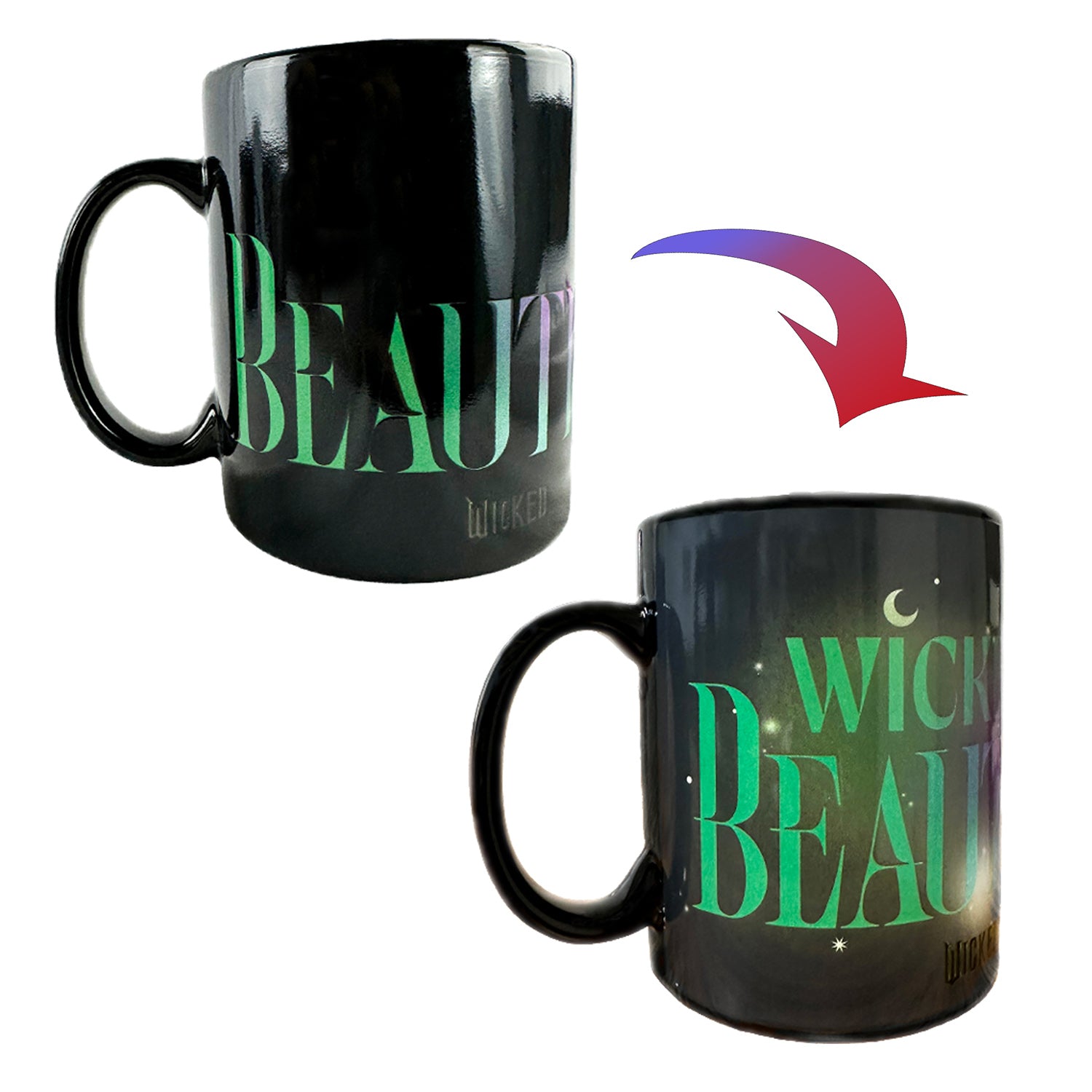 Wicked Mug Elphaba Wickedly Beautiful Color Changing 16 oz Heat Reactive Cup
