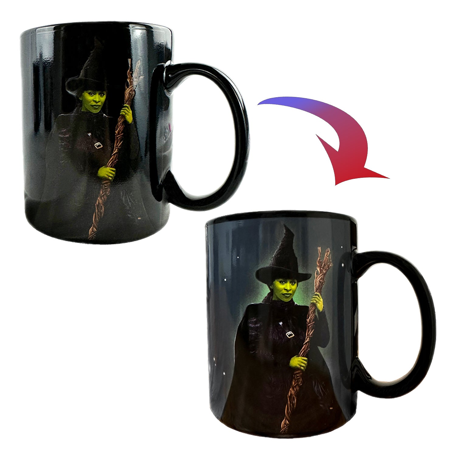 Wicked Mug Elphaba Wickedly Beautiful Color Changing 16 oz Heat Reactive Cup