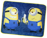 Minions Throw Blanket We Love Bananas Plush Fleece Throw With Buttons 45" X 60"