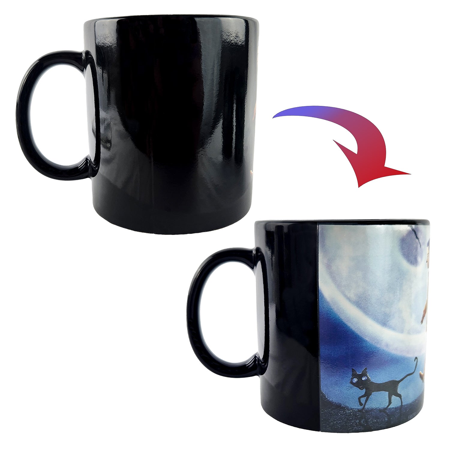 Coraline Mug Heat Reactive Color Changing 15 oz Tea Coffee Cup