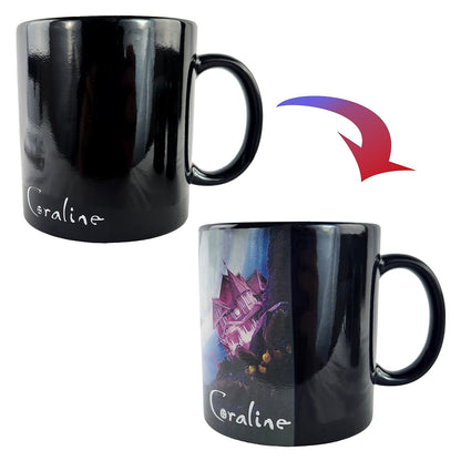 Coraline Mug Heat Reactive Color Changing 15 oz Tea Coffee Cup