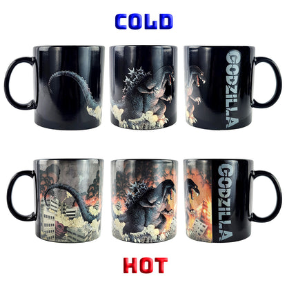 Godzilla Mug Heat Activated 15 oz Color Changing Tea Coffee Cup