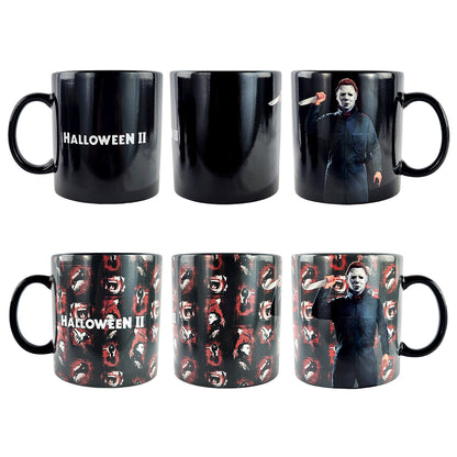 Halloween II Mug Michael Myers Thermal Magic Scene Changing 15 oz Tea Coffee Cup