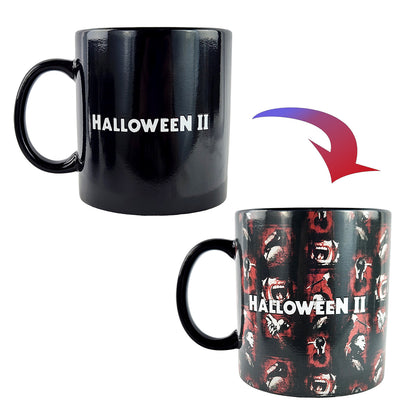 Halloween II Mug Michael Myers Thermal Magic Scene Changing 15 oz Tea Coffee Cup