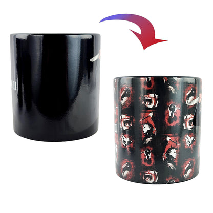 Halloween II Mug Michael Myers Thermal Magic Scene Changing 15 oz Tea Coffee Cup
