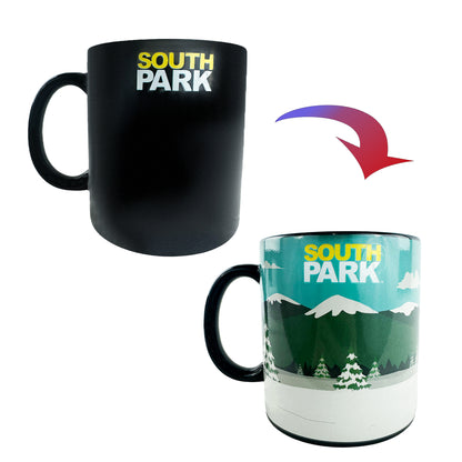 South Park Mug Character Winter Scene Color Changing 15 oz Heat Reactive Cup