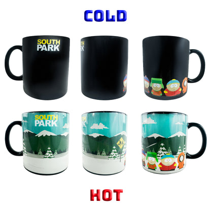 South Park Mug Character Winter Scene Color Changing 15 oz Heat Reactive Cup