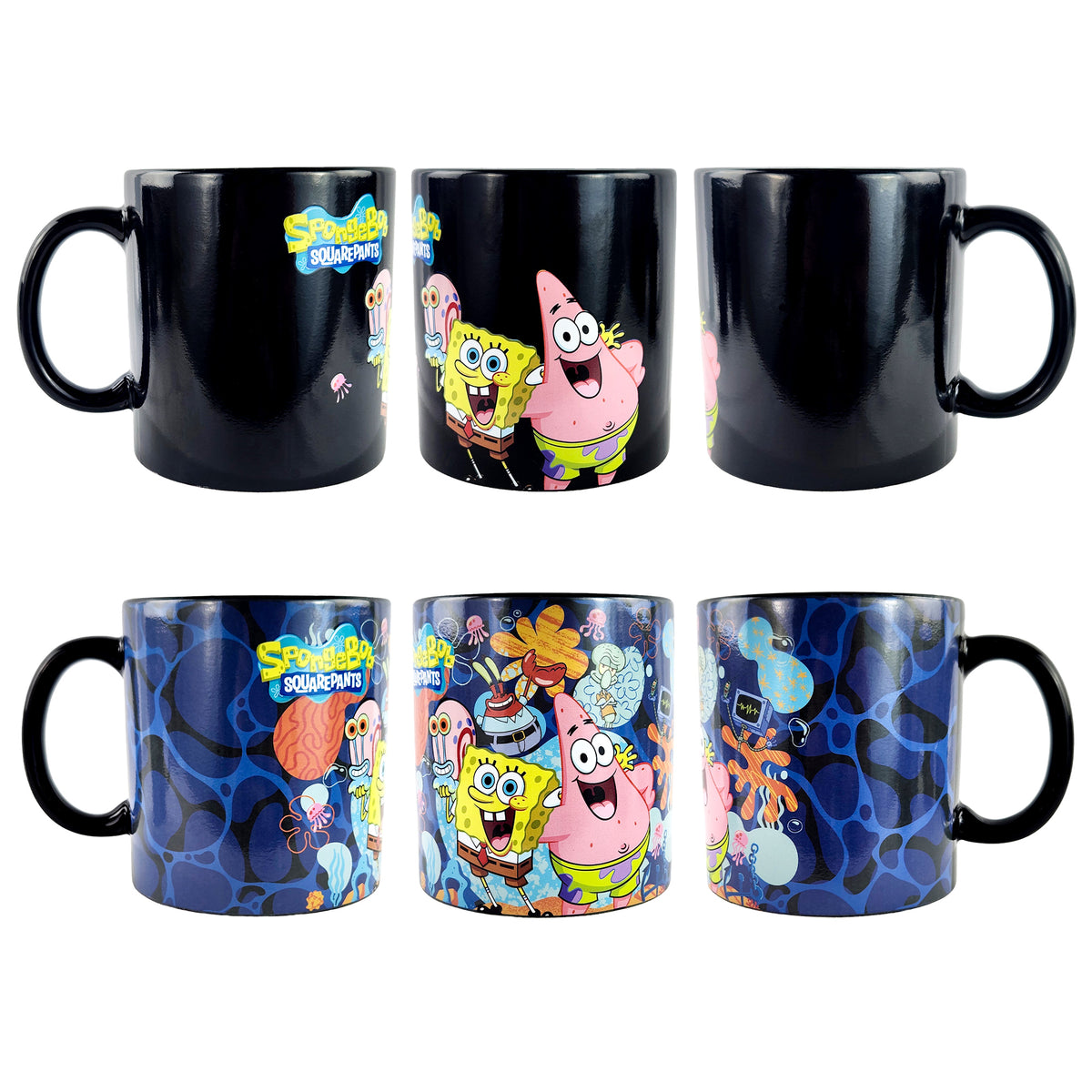 SpongeBob SquarePants Heat Activated Mug Scene Changing 15 oz Tea Coffee Cup