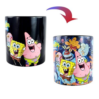 SpongeBob SquarePants Heat Activated Mug Scene Changing 15 oz Tea Coffee Cup