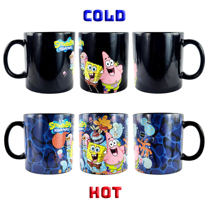 SpongeBob SquarePants Heat Activated Mug Scene Changing 15 oz Tea Coffee Cup