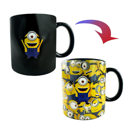 Minions Mug Heat Reactive Color Changing 15 oz Ceramic Coffee Cup