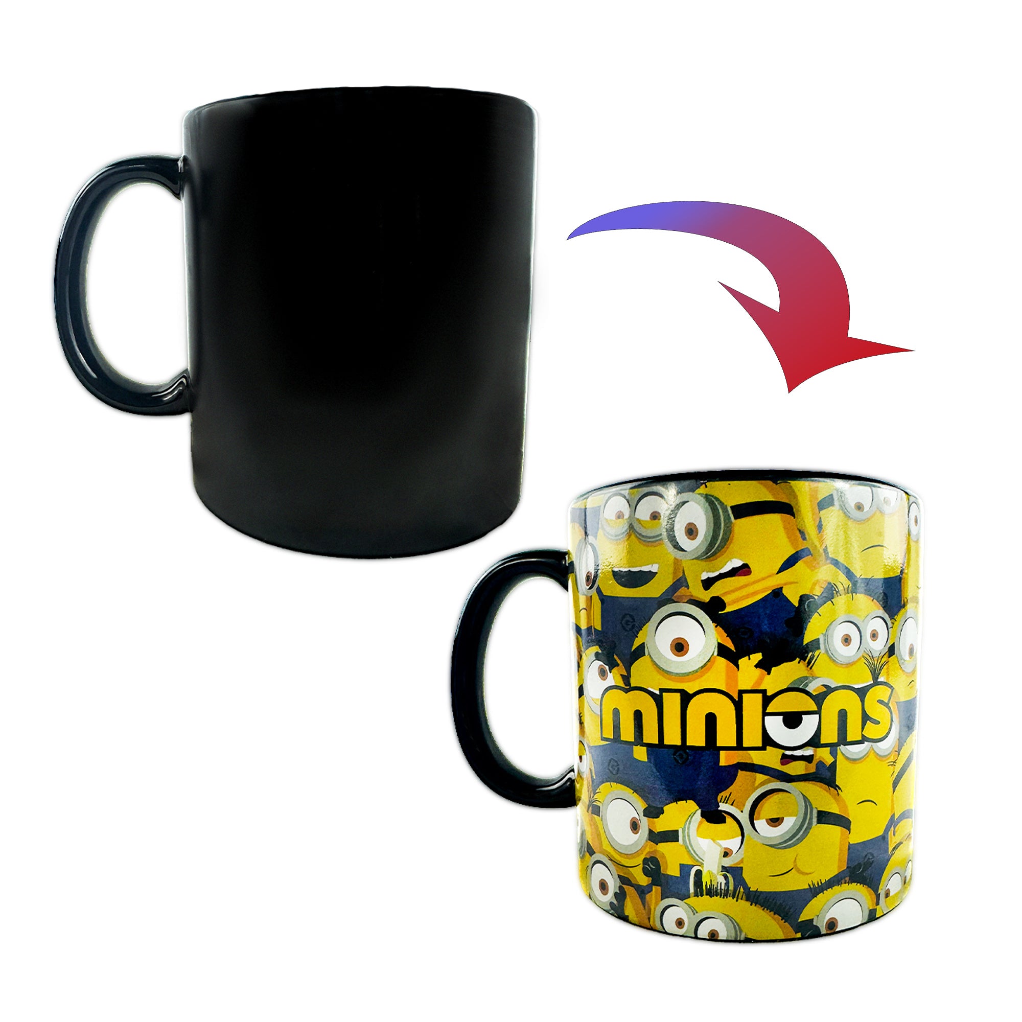 Minions Mug Heat Reactive Color Changing 15 oz Ceramic Coffee Cup