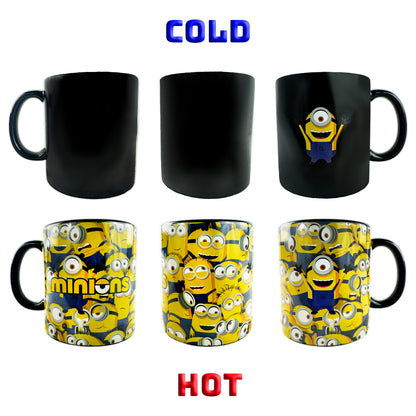 Minions Mug Heat Reactive Color Changing 15 oz Ceramic Coffee Cup