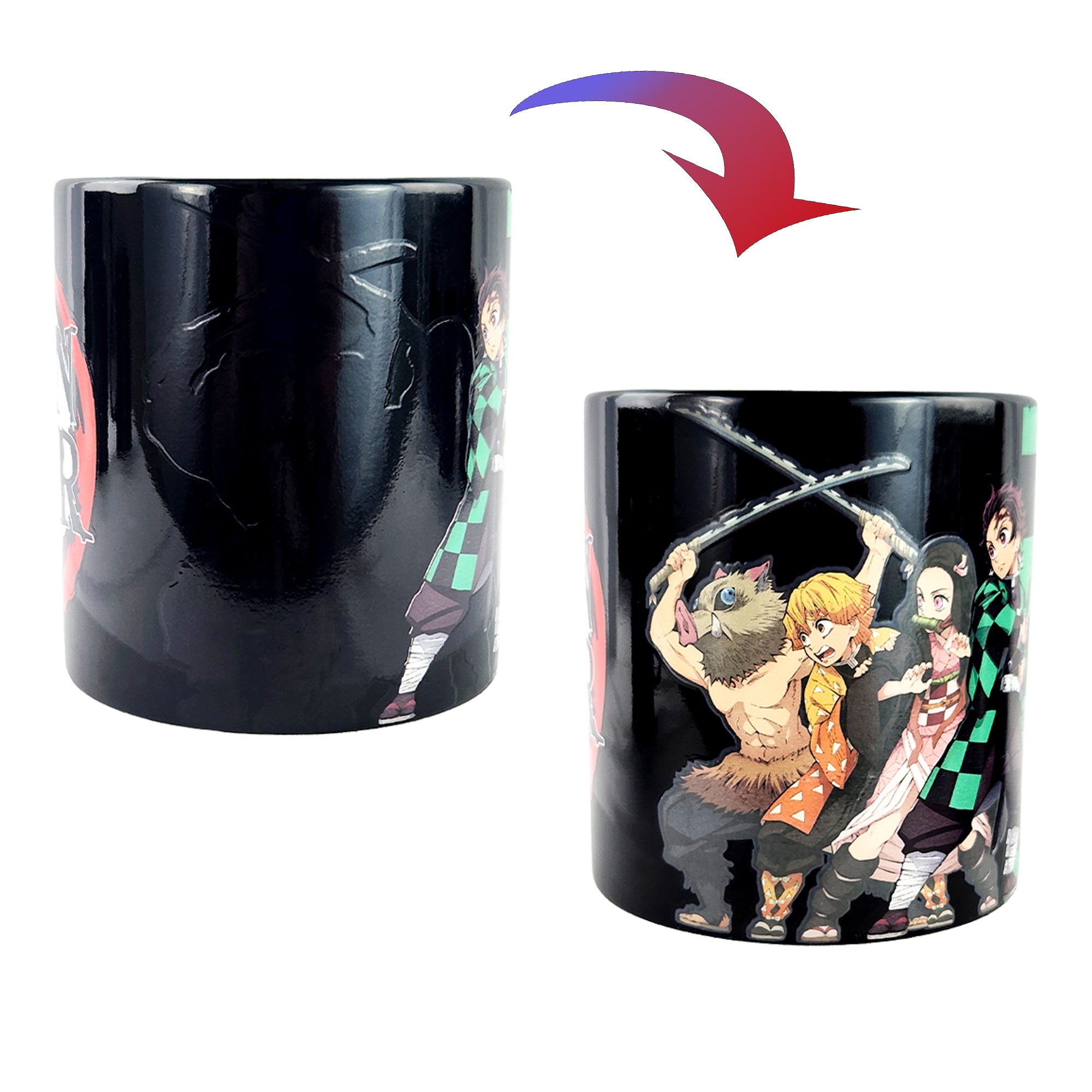 Demon Slayer Mug Thermal Magic Scene Changing 15 oz Ceramic Coffee Cup