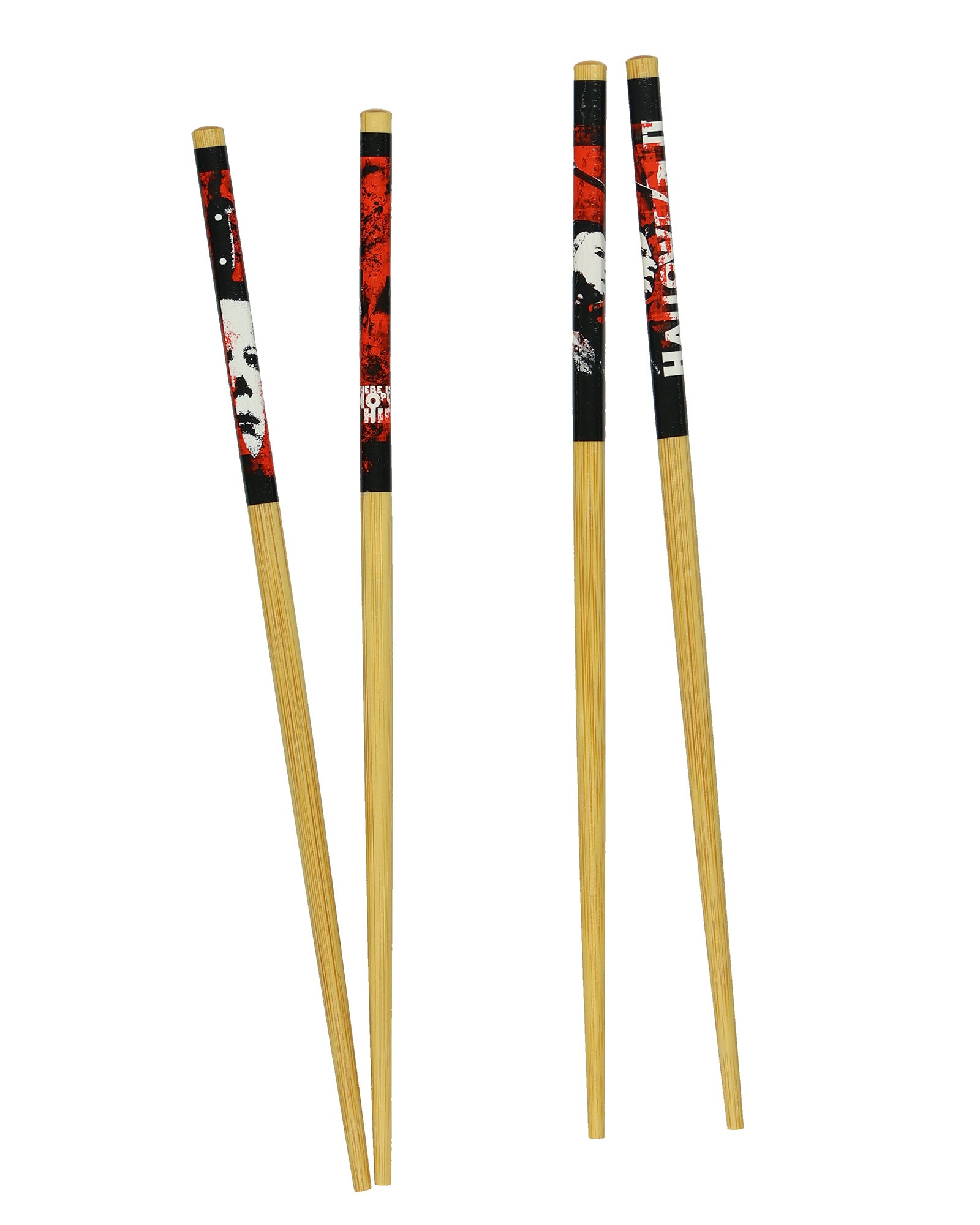Halloween II Michael Myers Chopsticks 2-Pair 9.5" Reusable Bamboo Utensil Set
