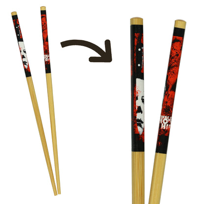 Halloween II Michael Myers Chopsticks 2-Pair 9.5" Reusable Bamboo Utensil Set