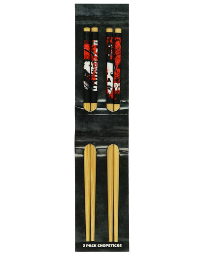 Halloween II Michael Myers Chopsticks 2-Pair 9.5" Reusable Bamboo Utensil Set
