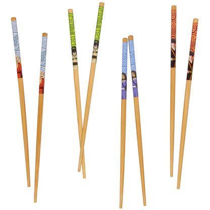 Nickelodeon Avatar: The Last Airbender Chopsticks 4-Pair 9.5" Reusable Utensil Set