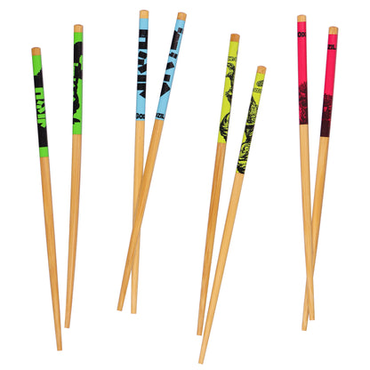 Godzilla Chopsticks 4-Pair 9.5" Reusable Utensil Set Character Logo Designs