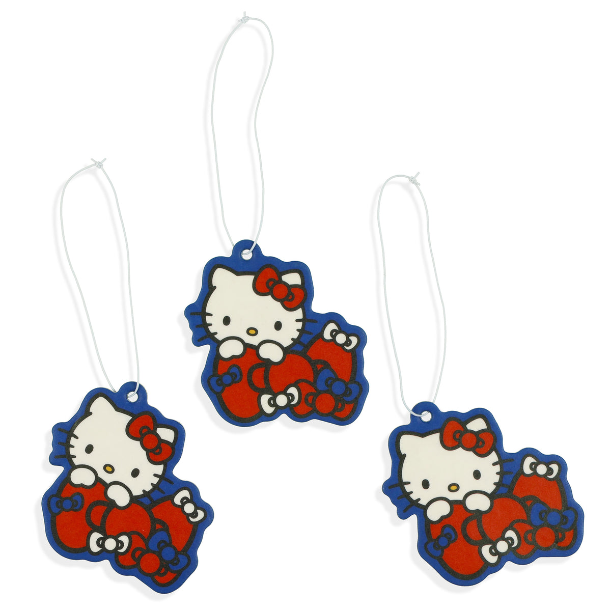 Sanrio Hello Kitty Car Air Fresheners Strawberry Scented, 3 Pack Hanging Set