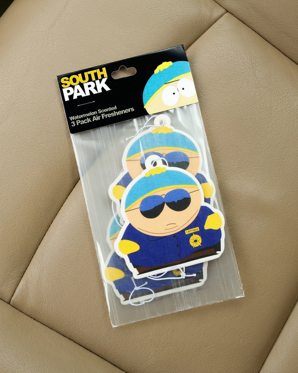 South Park Car Air Fresheners Cartman Watermelon Scented, 3 Pack Hanging Set