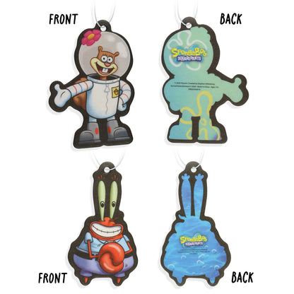 Nickelodeon SpongeBob SquarePants Car Air Fresheners Assorted Scents, 6 Pack Set
