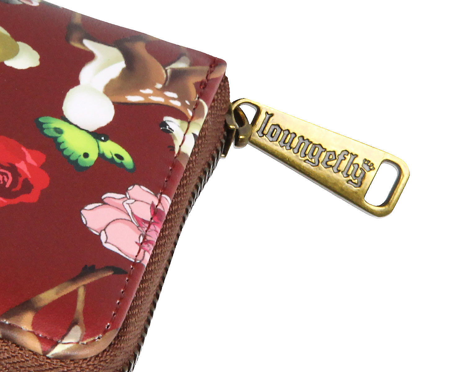 Loungefly Disney Bambi Allover Print Friends and Flowers Zip Around Wallet