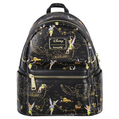 Loungefly Tinkerbell Neverland Treasure Map All-Over Print Mini Backpack 11"