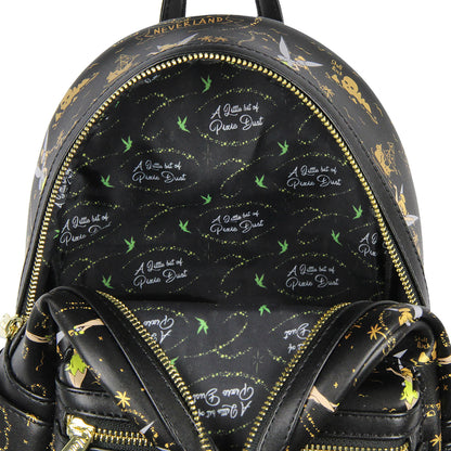 Loungefly Tinkerbell Neverland Treasure Map All-Over Print Mini Backpack 11"