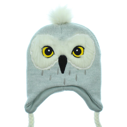 Harry Potter Beanie Hedwig Owl Costume Laplander Hat Pom Beanie