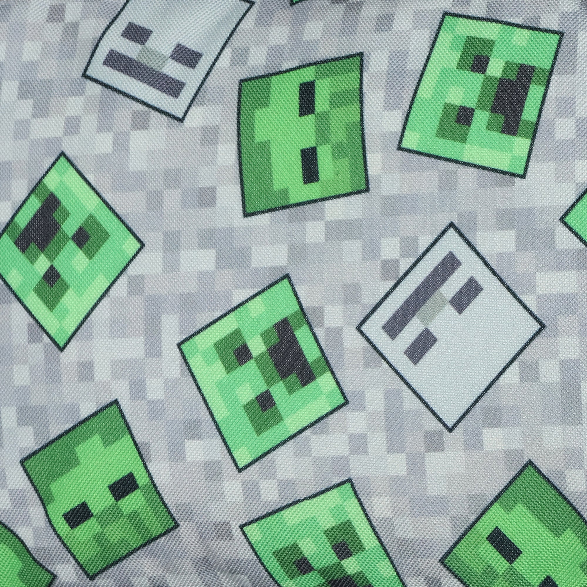 Minecraft Creeper Ghoul 16" School Backpack and Lunch Kit 5pc Set
