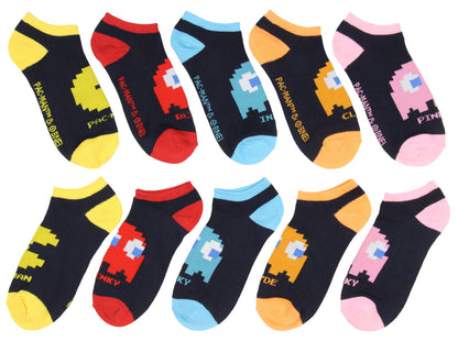 Pacman Arcade Game Women And Men 5 Pack Ankle Socks
