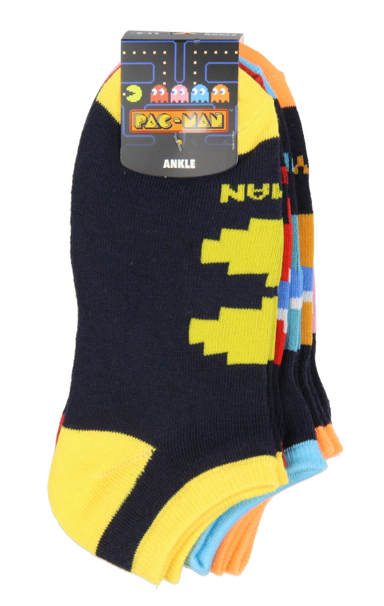 Pacman Arcade Game Women And Men 5 Pack Ankle Socks