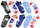 NASA Buzz Aldrin Family Foundation Adult Unisex 5 Pack Ankle Socks